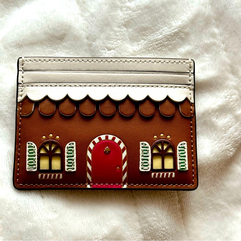 Kate Spade New York Gingerbread House Small Slim Cardholder